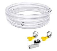 Uikdjgu Tuyau de Vidange de Climatiseur Portable de 10 Pieds, Kit de Tuyau de Vidange AC, Tuyau de Vidange pour Climatiseur avec Connecteur de 3/5 Pouces