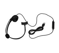 Uikdjgu USB Centre D'Appel Casque avec Suppression du Bruit Mic Monaural Casque de Musique pour PC Maison et Le Bureau TéLéPhone Un Service Brancher et Utiliser