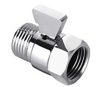 Uikdjgu Vanne D'ArrêT de ContrôLe Du DéBit D'Eau, RéGulateur de Pression D'Eau RéGlable en Laiton pour Pommeau de Douche à Main et PulvéRisateur de Bidet