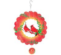 Uikdjgu Wind Spinner Métal 3D Rotatif Carillons Éoliens de Luxe Art Jardin Suspension Décoration Extérieure, Belle Oeuvre