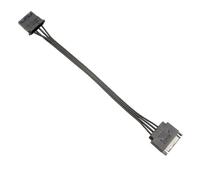 UIKGVX Câble d'extension d'alimentation 15 broches mâle vers 2/1 grand répartiteur femelle 4 broches pour PC, accessoires de bureau, extension de disque dur