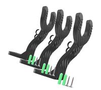 UIKGVX Support mural pour équipement de moto - Design compact - Solution de rangement robuste pour casque - Aucun outil nécessaire - Organiseur vertical pour casque avec revêtement