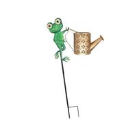 uikios 1 arrosoir solaire pour décoration de jardin avec lumières LED effet cascade et crochet colibri pour extérieur décoration de jardin