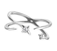 uikios Bague unique à quatre branches en forme d'étoile réglable pour s'adapter aux besoins des coutumes, accessoire de mode fabriqué à partir de cuivre pour femme, One Size, Comme décrit, Comme