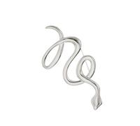 uikios Broche serpent dorée unique symbolisant la force et élégant accessoire tendance pour les fêtes ou les réunions d'affaires, 6.8*3.2cm, Acier titane