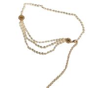 uikios Chaîne de taille magnifique pour fête/club pour banquet, bijoux fantaisie, ceinture de taille, 92cm, Alliage imitation perle