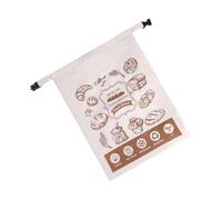 uikios Cotton Bakery Sac de rangement pour pain fait maison avec boucles de fermeture pour pâtisseries, collations, cuisine et voyage Sac à pain avec fermetures à boucles