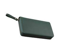 uikios Couvertures en cuir à fermeture éclair pour carnet de poche de 18 x 9 cm, planificateur, bloc-notes, couverture de journal, étui de protection, sac pour voyage