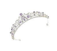 uikios Élégant diadème de mariage avec strass pour cérémonie de passage d'âge, bal de fin d'année, concours de beauté, événement royal, as pics show, Alliage