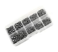 uikios Lot de 210 émerillons professionnels en métal antirouille pour pêche en eau douce et eau salée