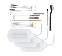uikios Lot de 24 pulvérisateurs portables comprenant 4 flacons de lavage souples et 21 pinceaux pour un entretien efficace de la peinture
