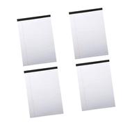 uikios Lot de 4 blocs-notes colorés lignés format lettre 50 feuilles par bloc pour étudiants, bureau, planification quotidienne, efficacité du travail