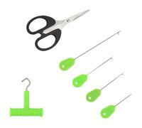 uikios Lot de 6 appâts de pêche à l'aiguille, hameçon, filetage, outils de pêche à la ligne