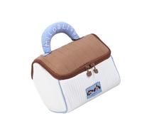 uikios Lovely House Trousse de maquillage de grande capacité Trousse de toilette Sac de rangement pour soins de la peau Sac de voyage pour femme, café, 19.5x14.5x16cm