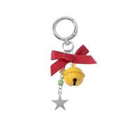 uikios Porte-clés ornement d'arbre de Noël en résine champignon étoile clochettes fraise breloque pratique sac en métal accessoire de vacances décoration créative porte-clés cadeau, a, One Size