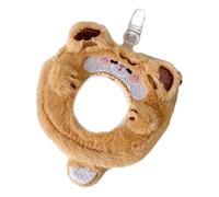 uikios Porte-monnaie en peluche avec motif animal de dessin animé - Pochette de rangement souple - Pour enfants, adolescents et adultes, jaune, 10.5cm