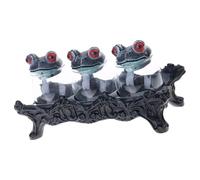 uikios Rangement de condiments en résine incassable fabriqué comme une grenouille élégante pour cuisiner, ajout fonctionnel décoratif à tout espace de cuisson en résine