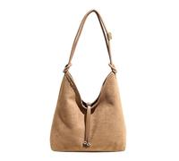 uikios Sac à main à bandoulière en daim pour femme avec sangle réglable, kaki