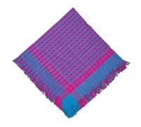 uikios Style rural - Foulard à carreaux pour scène décontractée - Bandana en coton - Accessoire assorti unisexe, Cyan/rose/rouge quadrillé, taille unique