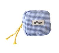 uikios Trousse de maquillage pour sac à main, pochettes cosmétiques Preppy, pochettes de voyage, serviettes hygiéniques, organiseurs de maquillage, bleu, as pics show