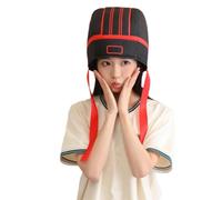 uikios Zhuge Liang Styles Couvre-tête en polyester pour jeux de rôle, productions théâtrales et activités éducatives