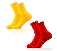UILYNIU 2 Paires Homme Chaussettes Colorées en Coton, Coton Airport Chaussettes pour Homme, Chaussettes de Course pour vie Quotidienne et Travail Halloween Accessories de Costume Fête Carnaval