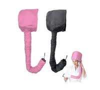 UILYNIU 2 Pcs Noir Rose Casque Seche Cheveux Bonnet Seche Cheveux Bonnet Chauffant Cheveux Soin Casque Chauffant Cheveux Sèche de Capot pour le Style de Séchage Curling Conditionnant en Profondeur