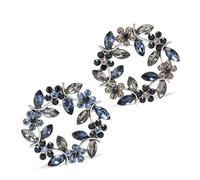 UILYNIU 2 Pièces Broche élégante en cristal pour femme Vintage Broche Bouquet De Mariée Élégante Vêtements Accessoires Bijoux Pour Femmes Filles.