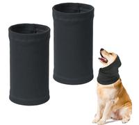 UILYNIU 2 Pièces Cache-Oreilles et Tour de Cou pour Chien, Réduit Le Bruit, Protection Contre Le Bruit (Gris)