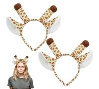 UILYNIU 2 Pièces serre-tête girafe,serre-tête oreilles de girafe,Ensemble de Costume de Girafe, Déguisements Girafe, Kit Girafe,cornes de girafe pour Carnaval Halloween Mascarade Anniversaire (2 pcs)