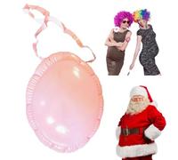 UILYNIU 2 Pièces Ventre Gonflable de Père Noël Faux Ventre pour Adulte avec Sangle Attachée, Ventre de Femme Enceinte pour Déguisements Cosplay de Fête Carnaval Fête à Thème Noël Halloween