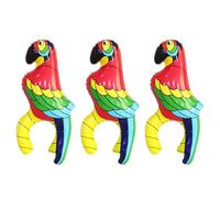 UILYNIU 3 Pièces Perroquet Gonflable Ballon, Perroquets Gonflables Décorations de Fête, Ballon Perroquet, Accessoires de Costume Pirate, Jouets de Perroquets pour Accessoire de Photo (Multicolore)