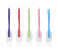 UILYNIU 5 Pièces Spatules en Silicone, Silicone Résistantes à La Chaleur, Spatule Patisserie, Ustensile de Cuisine, Demi Spatule, Caoutchouc Sans Coutures pour Pâtisserie et Cuisine (Multicolore)