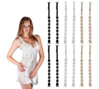 UILYNIU 6 Paires Bretelles de Soutien Gorge, Bretelles Réglables de Soutien Gorge, Dentelle Bretelles de Soutien Gorge, Remplacement de Ceinture D'épaule, Bretelles de Lingerie pour Dame (Multicolore)