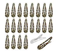 UILYNIU Lot de 20 pinces à cheveux métal antidérapantes 5 cm petites filles femmes multicolore