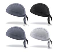 UILYNIU Lot de 4 Bandanas,Bandana de Cyclisme Sport Fonctionnel Foulard Couvre Bonnet de Vélo Sports,Capuches de Sport en Plein air à séchage Rapide,été Léger Confortable Respirant (4 PCS)