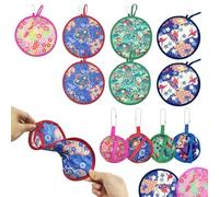 UILYNIU Lot de 7 éventails chinois pliants ronds pour femme - Décoration intérieure, personnelle, vacances, fête d’été, mariage