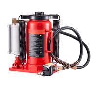 VEVOR Cric Bouteille Hydraulique Pneumatique Capacité 20 T Entretien Auto Rouge