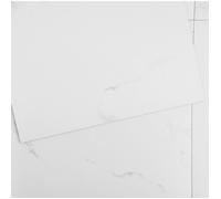 Uimoso Dalle Vinyle Adhésive Marbre Blanc 1,5mm - 50 Pièces - Sol PVC Imperméable, Pose Facile & Durable