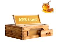 Uimoso Kit de ruche Langstroth 10 cadres avec fenêtres en acrylique
