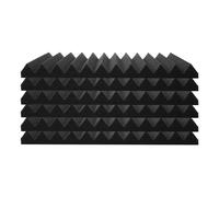 VEVOR Panneau acoustique en mousse Lot de 52 30x30x2,5 cm Haute densité Noir