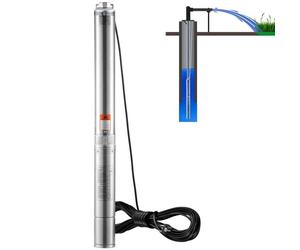 Uimoso Pompe immergée puits profond, Acier Inox 1100W, Débit 7,1m³/h, Hauteur 105m, 230V IP68