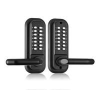 Uimoso Serrure de Porte Mécanique Verrou à Code pour Porte Clavier Double-Face