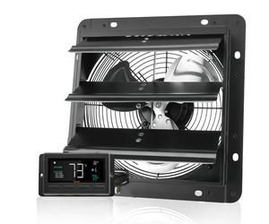 Uimoso Ventilateur mural avec volets pour extraction d'air, 25,4 cm, moteur EC