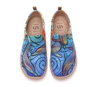 UIN Femme Art Toile Plate Mocassins Chaussures Espadrilles pour Marcher Chaussures Confortables