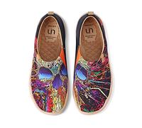 UIN Mocassins en Toile à Enfiler pour Femme pour Printemps et été Chaussures de Voyage Multicolores,Aucun Corps,35EU