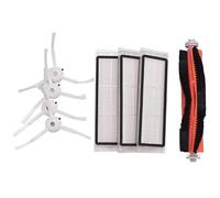 Uinfhyknd 1 lot de 3 filtres HEPA + 4 brosses latérales + 1 brosse principale pour aspirateur Mi Robot