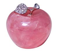 Uinfhyknd 1 Pièce Quartz Rose Naturel Rose Pomme Couple Décoration Maison Studio Décoration Bricolage Décoration