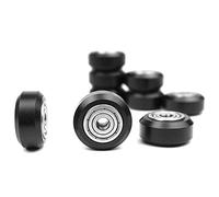 Uinfhyknd 10 pièces Roue en plastique avec roulements grands modèles roue ronde passive poulie folle roue pour CR10 3