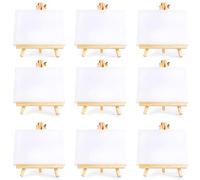 Uinfhyknd 10 Set Artistes Mini Toile Set Peinture Artisanat DIY Dessin Table Basse Béquille